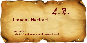 Laudon Norbert névjegykártya
