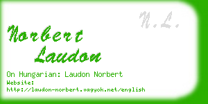 norbert laudon business card